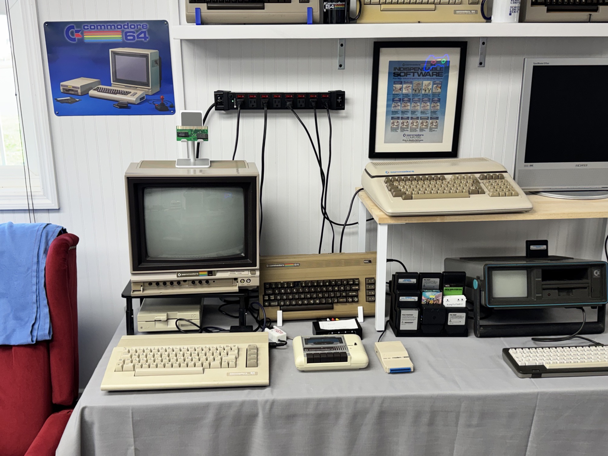 The Commodore 64 Family display
